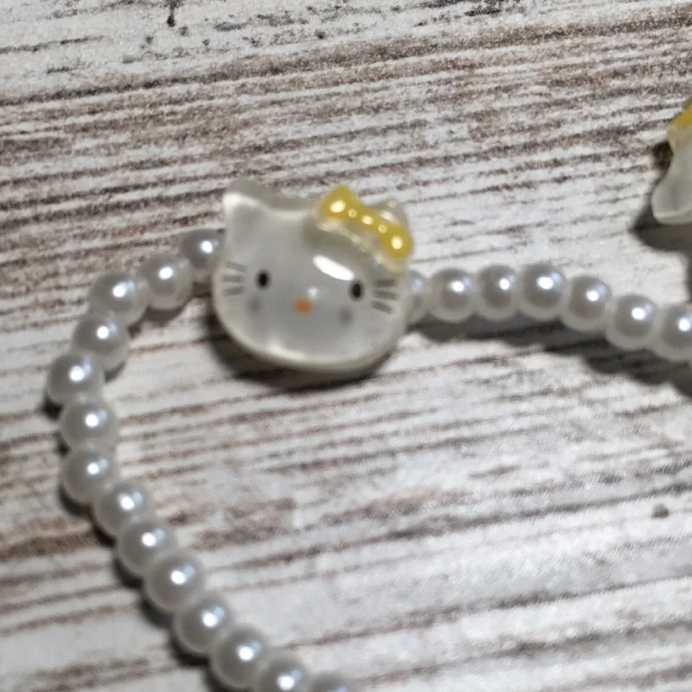 Hello Kitty Toddler Pearl Bracelet and Ring Set The Princess Store